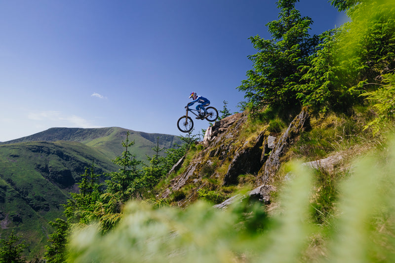 mtb rider on a jump 