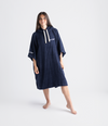 Navy Organic Towel Changing Robe