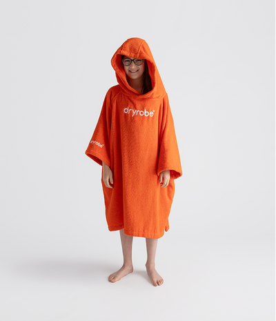 Orange Kids Organic Towel Changing Robe