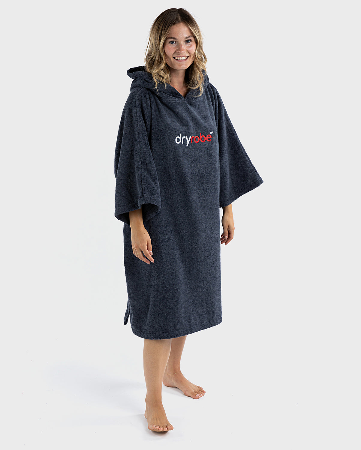 Navy Blue Towel Changing Robe