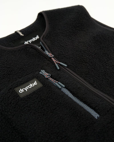 Detail shot of Dryrobe® fleece gilet 