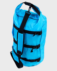 Back of dryrobe Compression Travel Bag in Blue