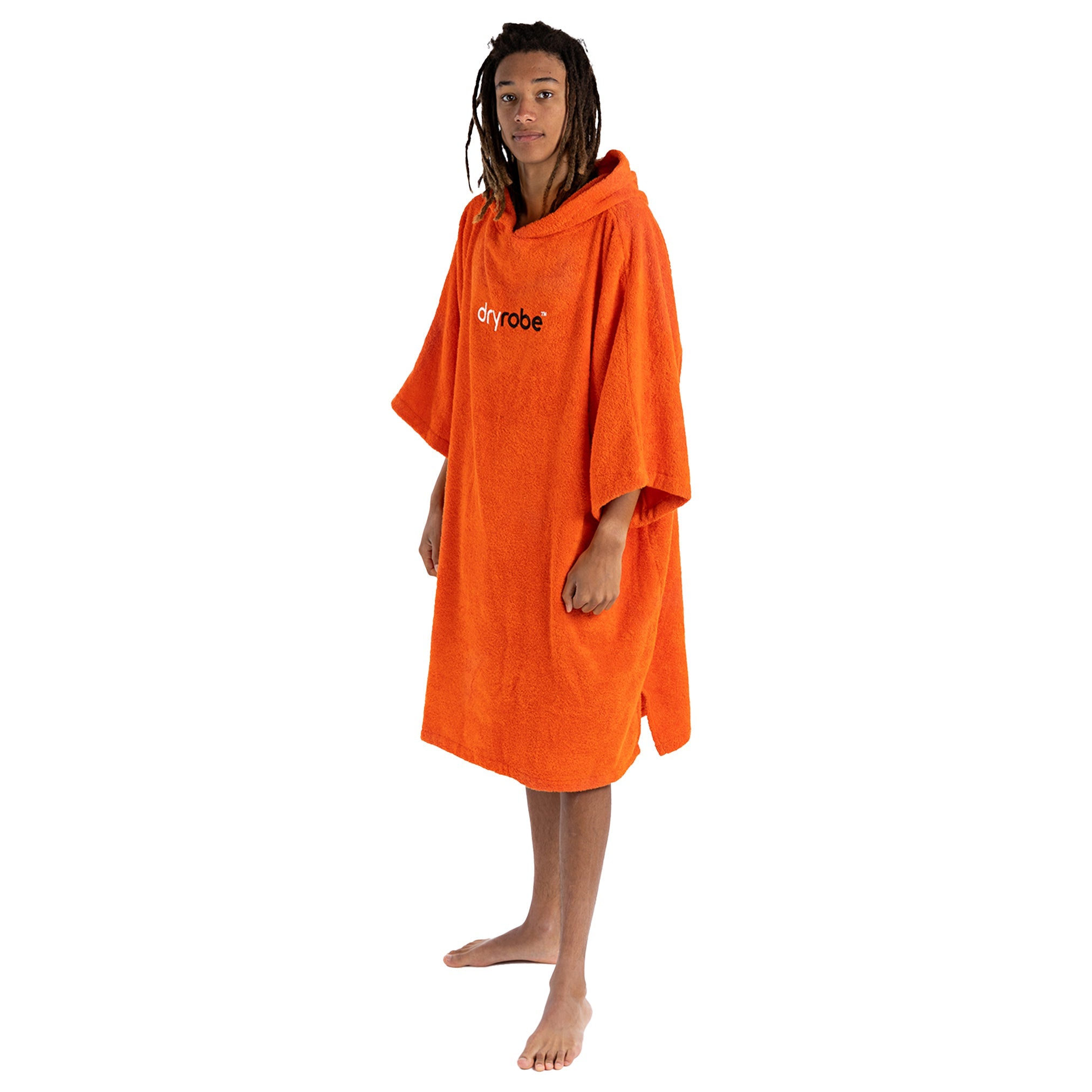 Orange towel dryrobe® changing robe
