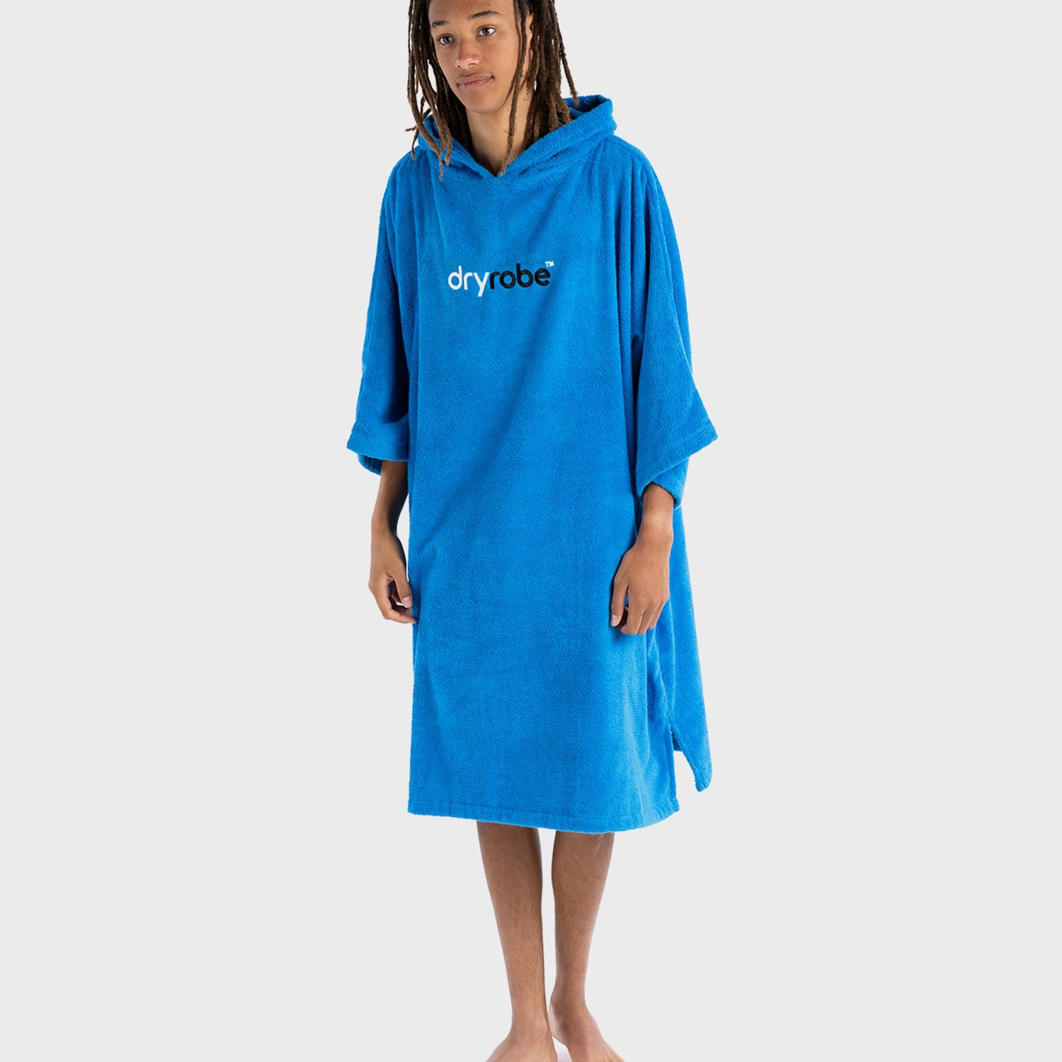 Cobalt Blue Organic Towel Changing Robe