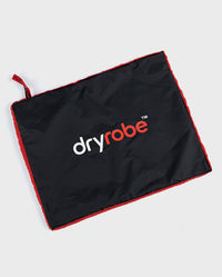Outer shell side of Red Black dryrobe® Cushion Cover