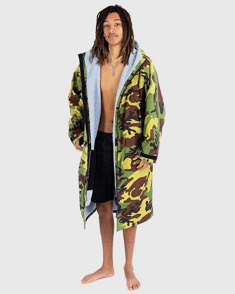 Camouflage flannel robes, pre washed for shrinkage and softness for popular adult unisex clothing